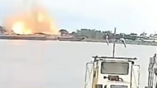 Tragedia en el río Paraguay: cinco muertos por la explosión de una barcaza frente a Asunción